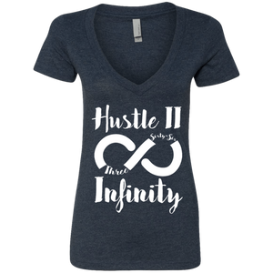 Hustle II Infinity Next Level Ladies' Deep V-Neck T-Shirt