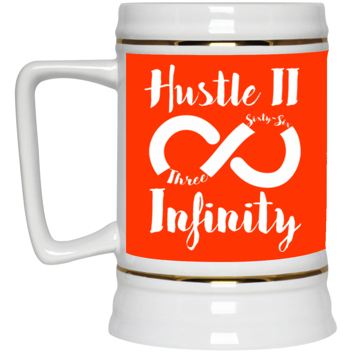Hustle II Infinity Beer Stein 22oz.