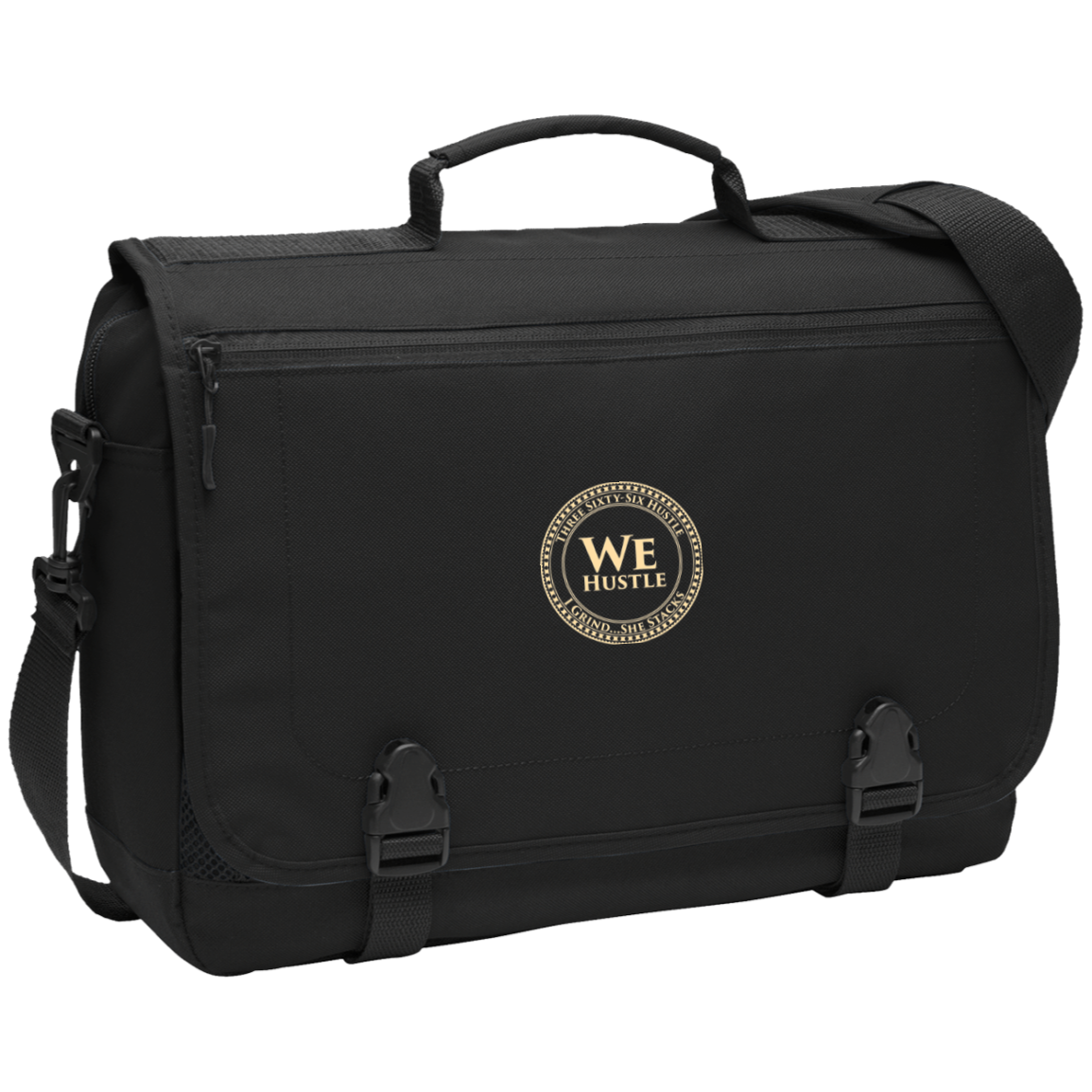 We Hustle Messenger Briefcase