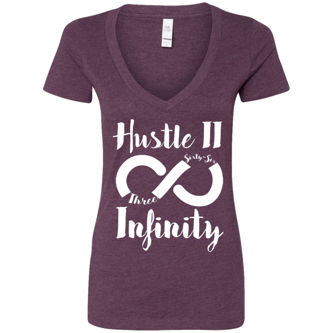 Hustle II Infinity Next Level Ladies' Deep V-Neck T-Shirt