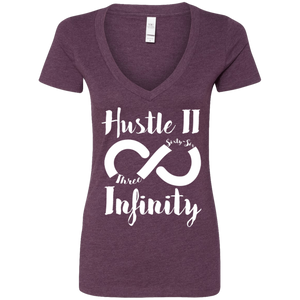 Hustle II Infinity Next Level Ladies' Deep V-Neck T-Shirt