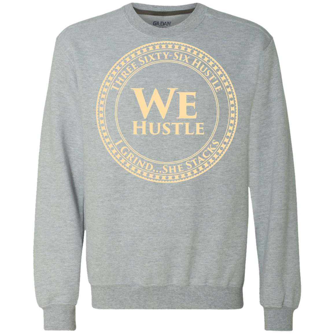 I Grind Gildan Heavyweight Crewneck Sweatshirt 9 oz.