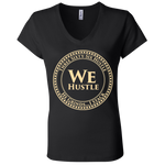 We Hustle II  Infinity Canvas Ladies' Jersey V-Neck T-Shirt