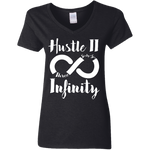 Hustle II Infinity Gildan Ladies' 5.3 oz. V-Neck T-Shirt